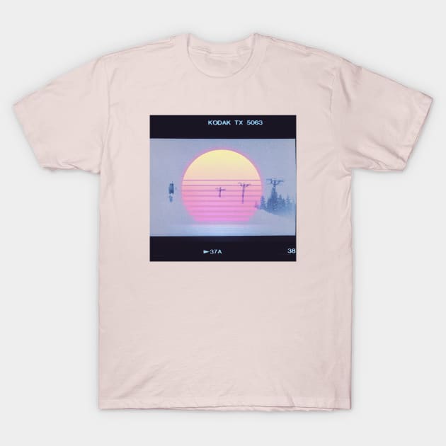 90s RetroSki T-Shirt by lofi_retrowave